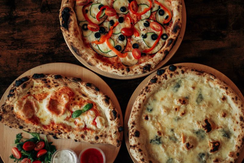 Authentic marco's pizza fresh from the oven at Marcos